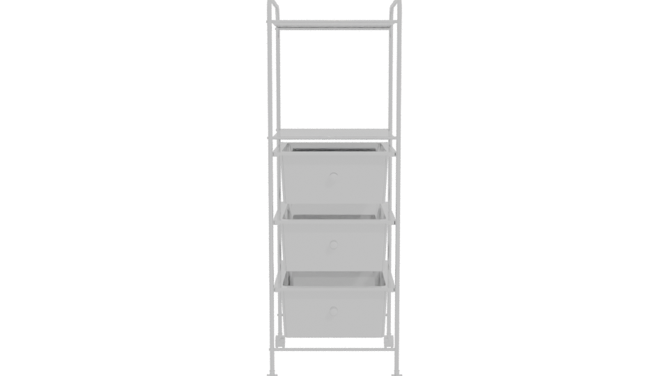 Colorful Storage Shelf Model 3D - Professional 3D Model Render 11