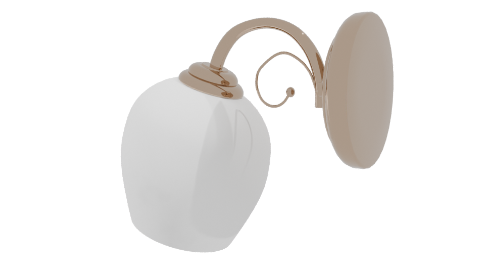 Stylish Modern Wall Light Fixture - Professional 3D Model Render 3