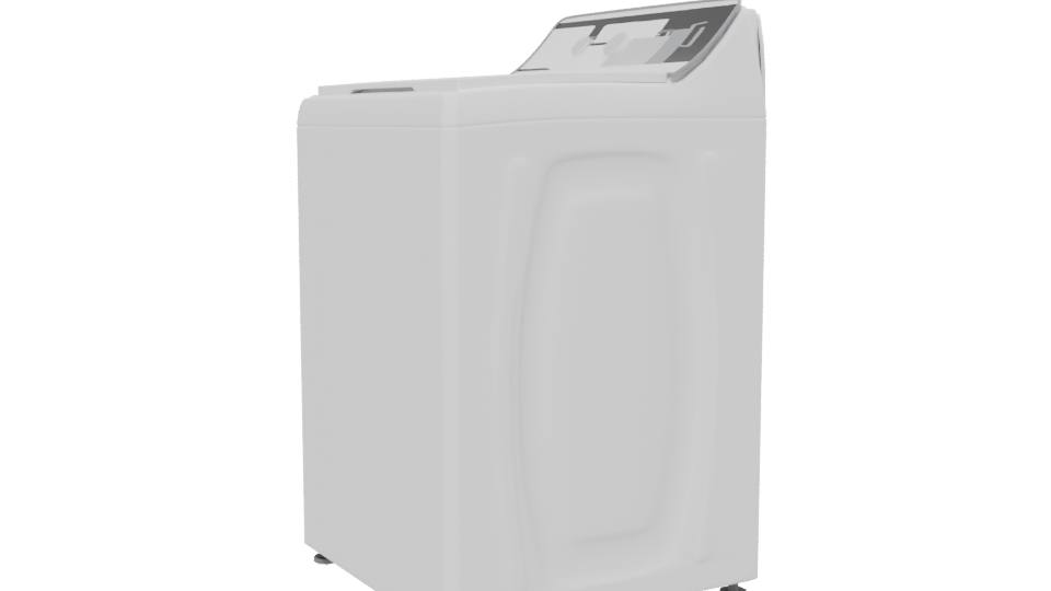 Stylish Top-Loading Washing Machine 3D - Professional 3D Model Render 13