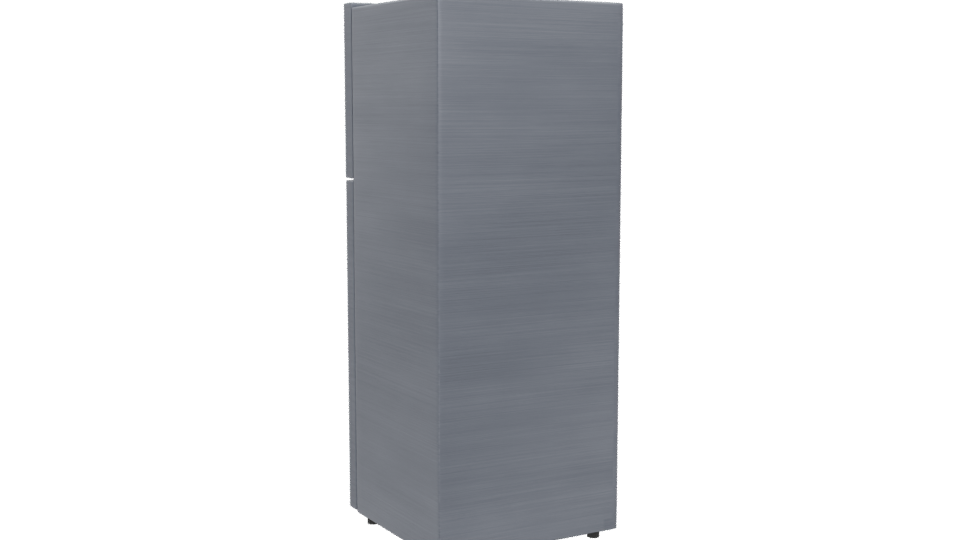Sleek Stainless Steel Refrigerator 3D - Professional 3D Model Render 4