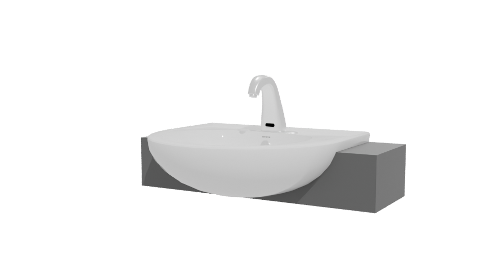 Modern Ceramic Bathroom Sink 3D - Professional 3D Model Render 12