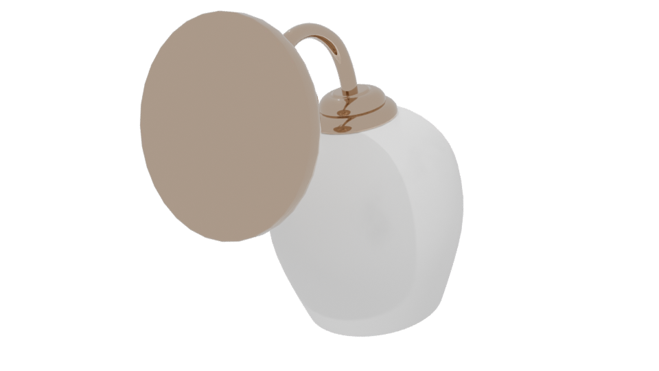 Stylish Modern Wall Light Fixture - Professional 3D Model Render 6