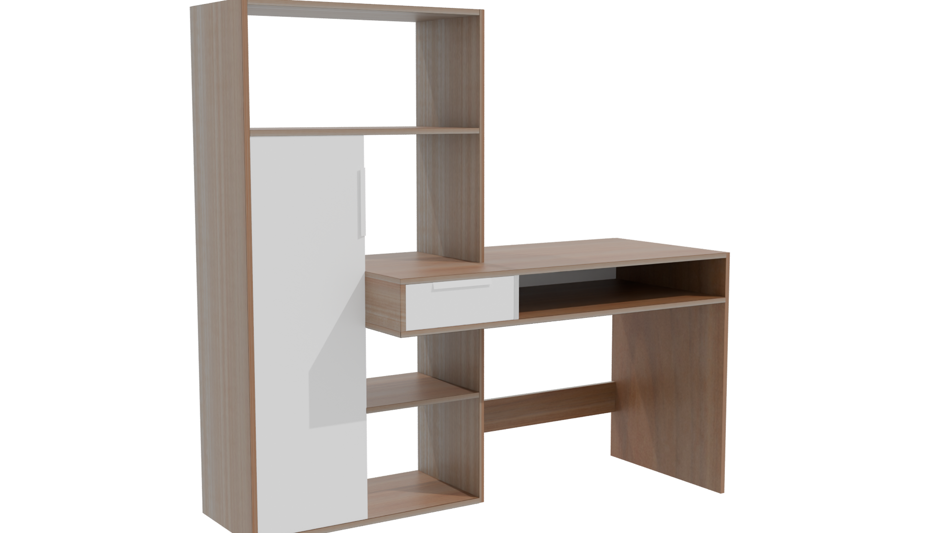 Stylish Modern Work Desk 3D - Professional 3D Model Render 10