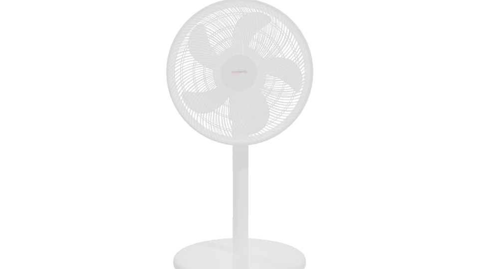 Stylish White Standing Fan 3D - Professional 3D Model Render 11
