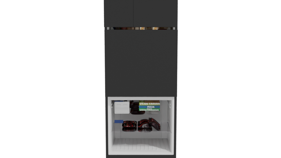 Sleek Modern Refrigerator 3D - Professional 3D Model Render 11