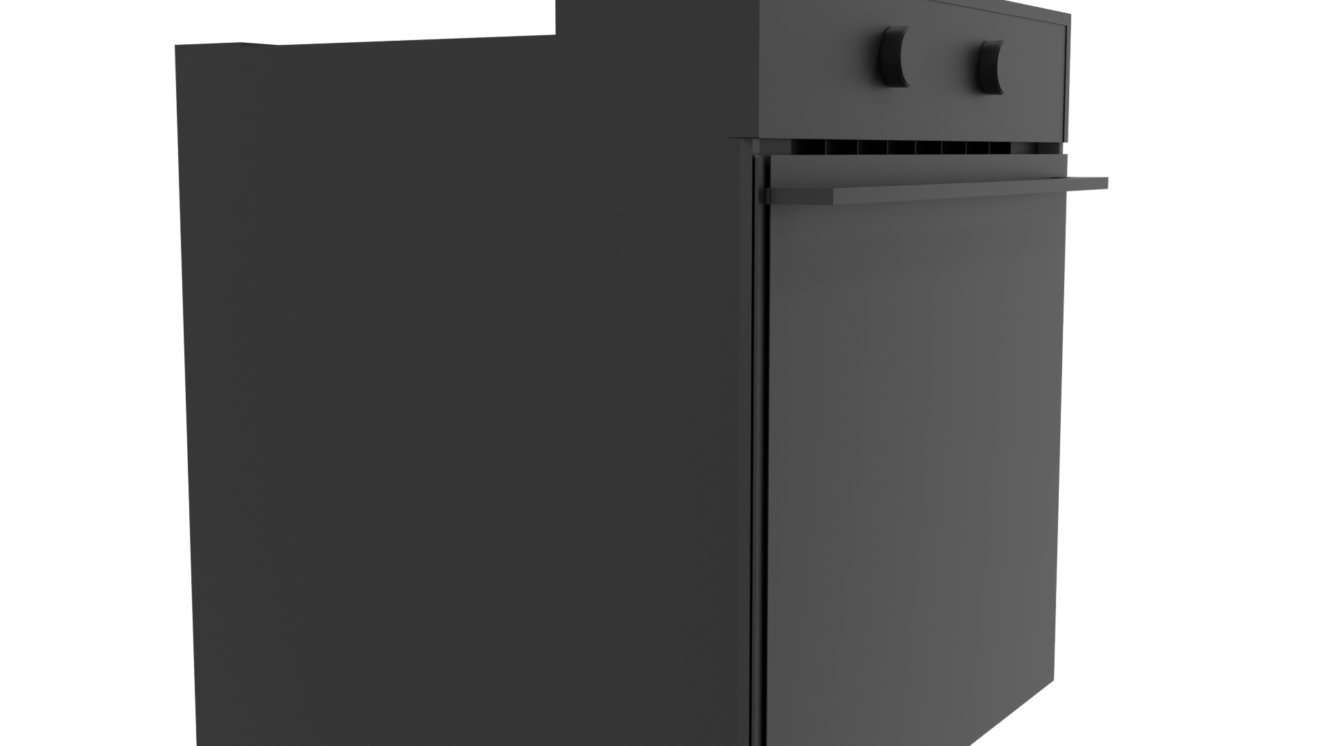 Sleek Built-In Electric Oven 3D Model - Professional 3D Model Render 9