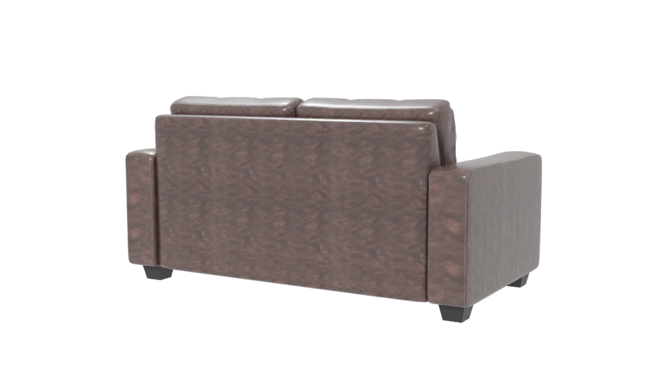 Stylish Modern Leather Sofa - Professional 3D Model Render 6