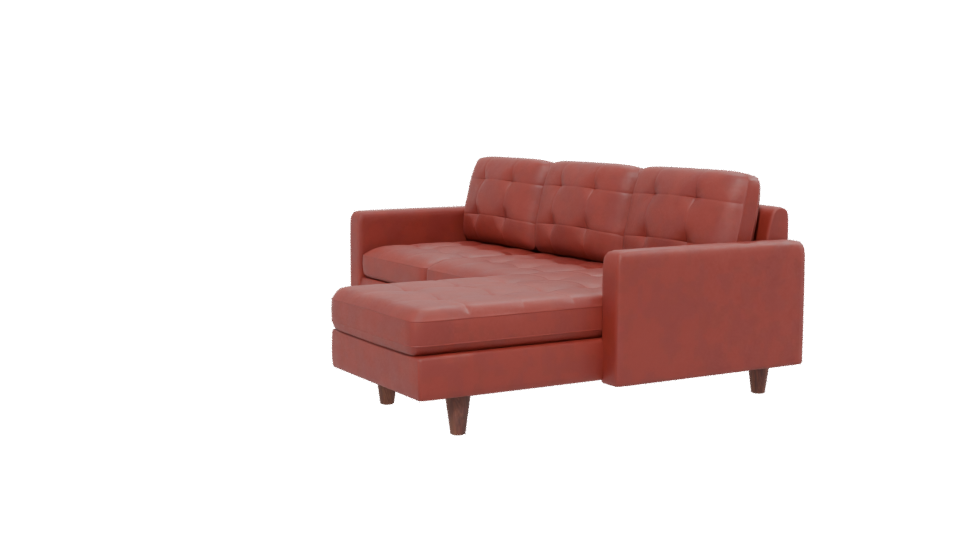 Sofa Chaiselong Left Napoles 3D - Professional 3D Model Render 13