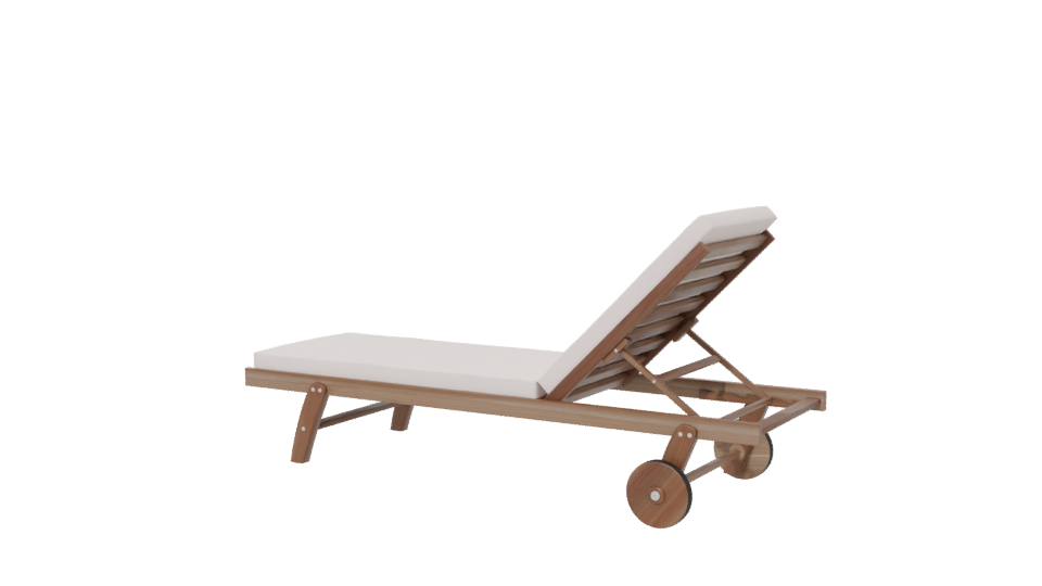 Stylish Outdoor Lounge Chair 3D - Professional 3D Model Render 6