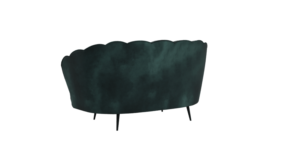 Elegant Green Sofa 3D Model - Professional 3D Model Render 4