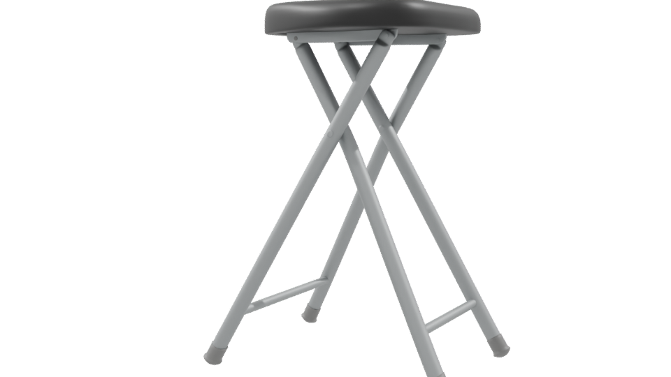Stylish Minimalist Bar Stool 3D Model - Professional 3D Model Render 9