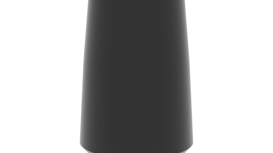 Sleek Black Air Fryer Model - Professional 3D Model Render 5