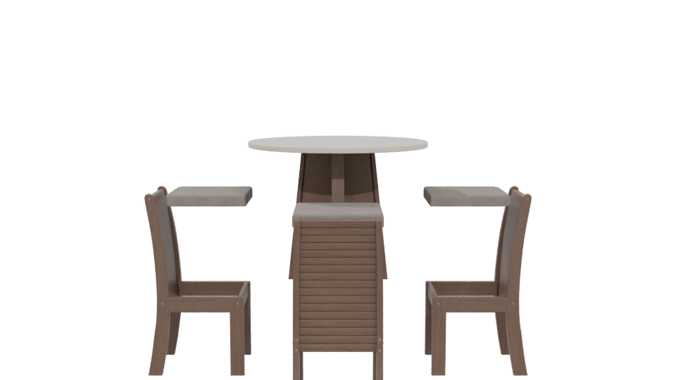 Elegant Dining Table Set 3D - Professional 3D Model Render 5