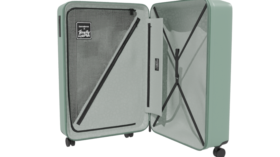 Stylish Hard-shell Luggage 3D Model - Professional 3D Model Render 13