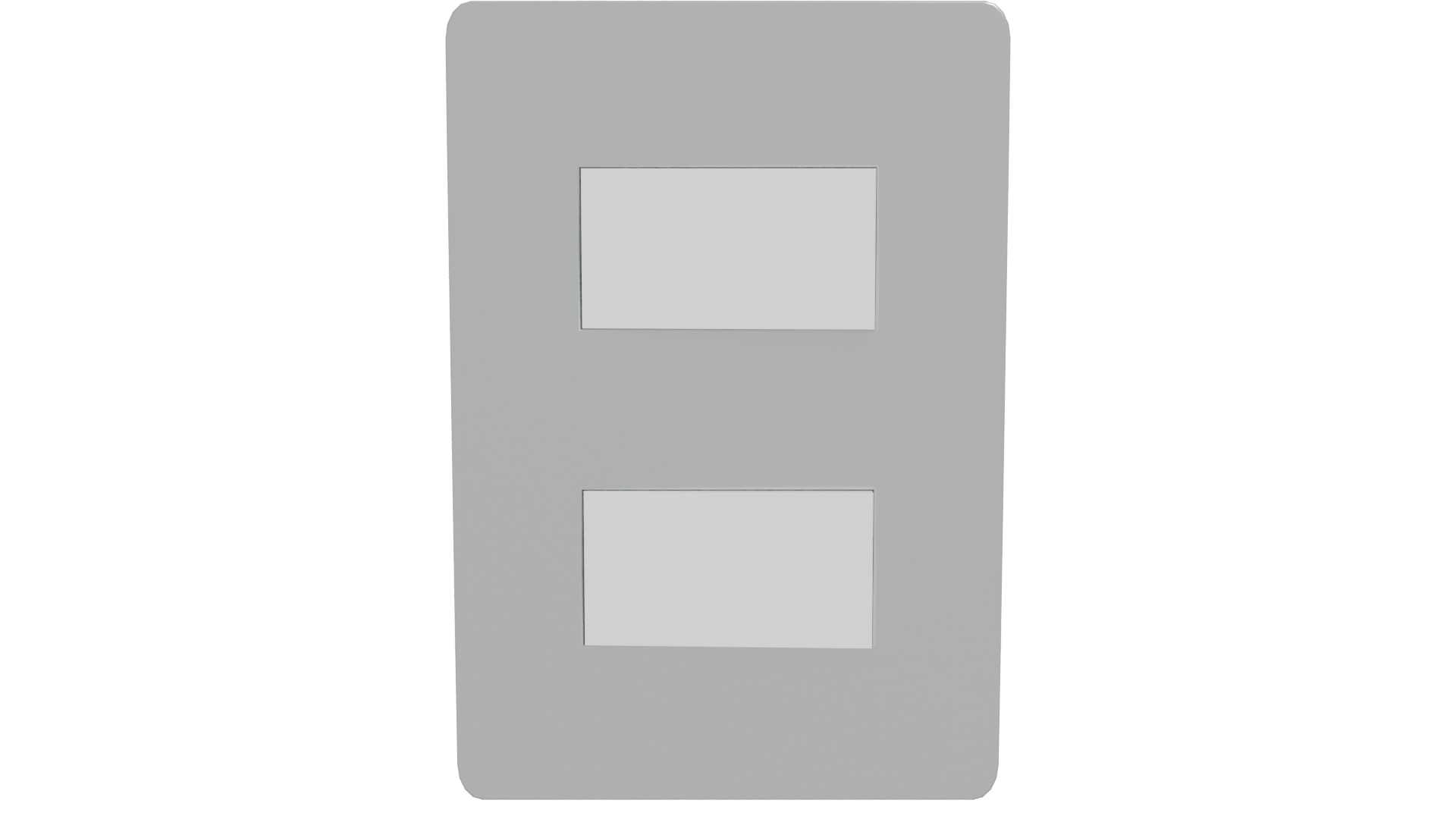 Stylish Metallic Switch Plate 3D - Professional 3D Model Render 26