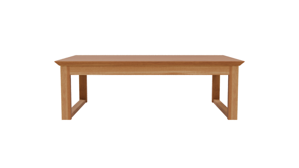 Stylish Wooden Coffee Table 3D - Professional 3D Model Render 5