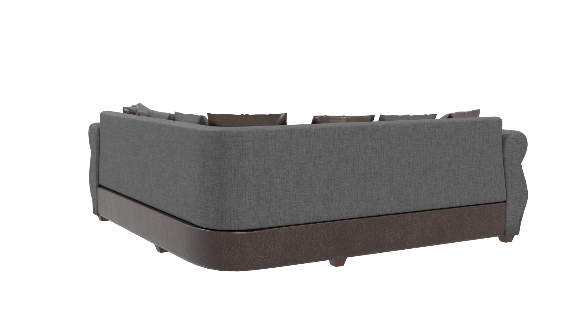 Elegant Modern Sectional Sofa 3D Model - Professional 3D Model Render 4