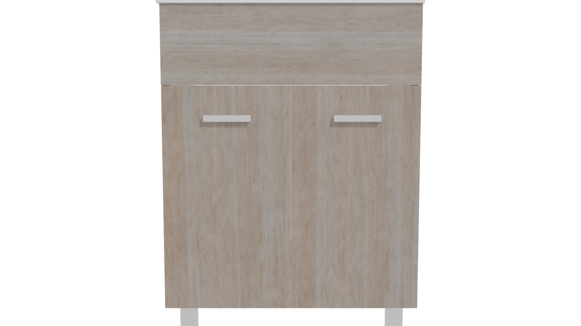 Stylish Wooden Storage Cabinet 3D - Professional 3D Model Render 11