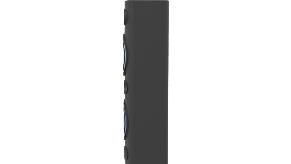 Stylish RGB Floor Speaker 3D Model - Professional 3D Model Render 2