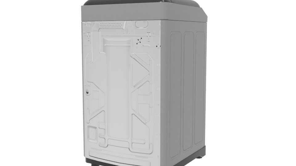 Sleek Modern Washing Machine 3D - Professional 3D Model Render 6