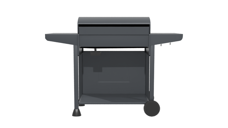 Sleek Modern Gas Grill 3D Model - Professional 3D Model Render 5