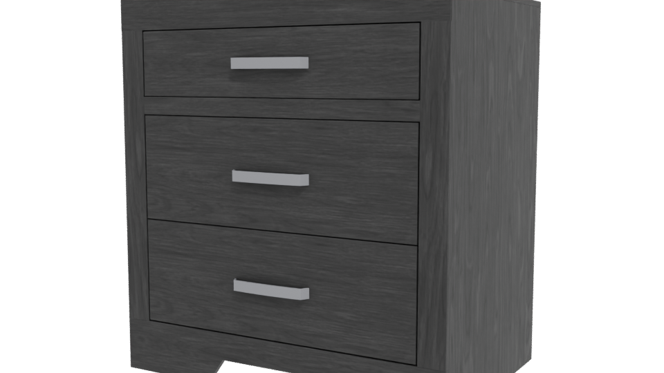 Buró Austria Gris 3D Model - Professional 3D Model Render 12