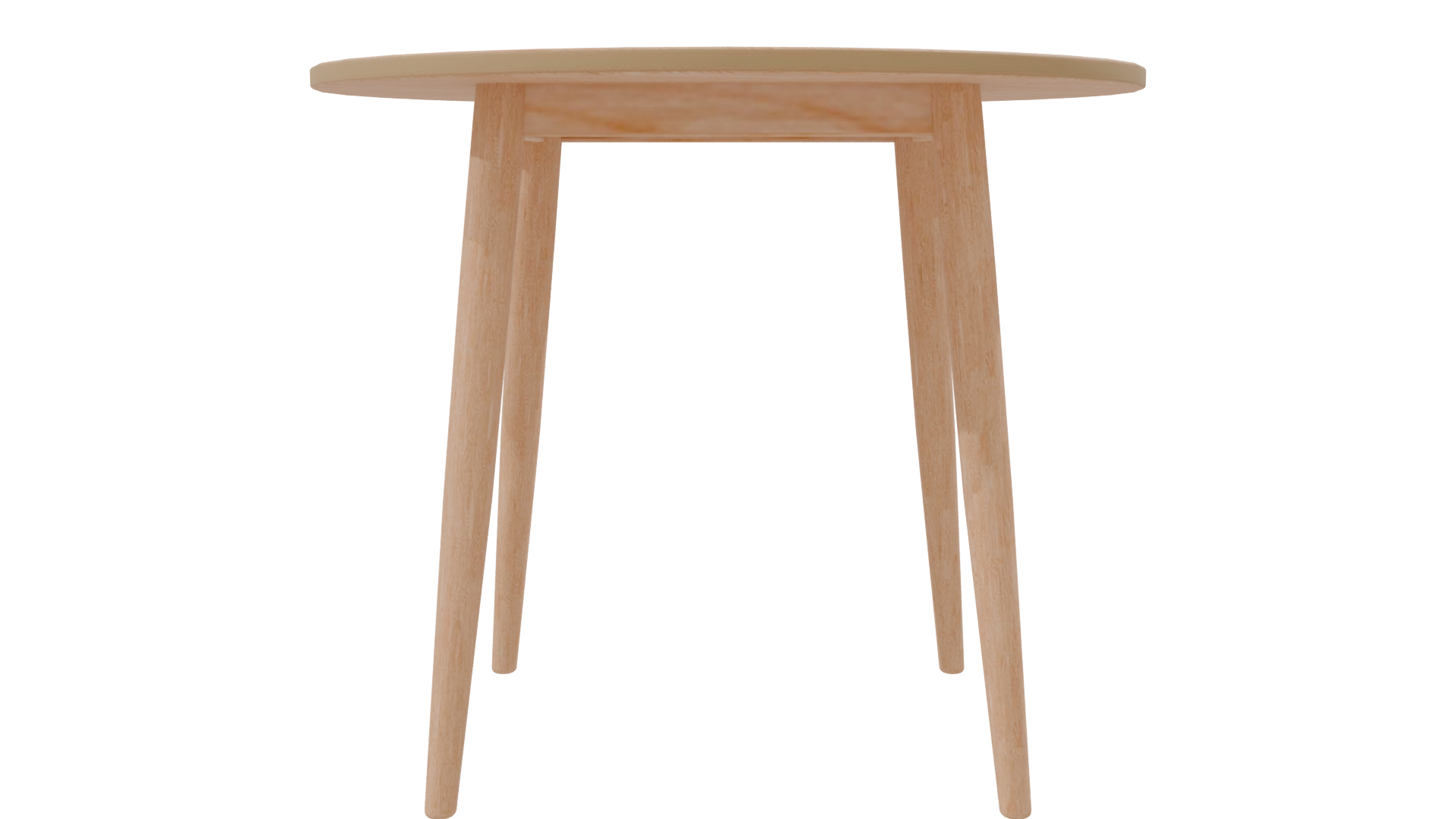 Elegant Round Wooden Table 3D - Professional 3D Model Render 8