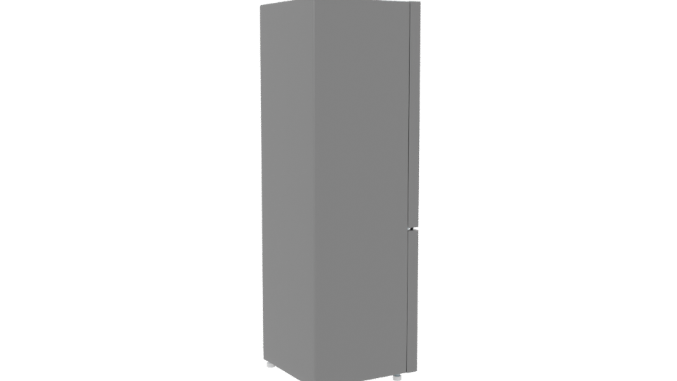 Sleek Stainless Steel Refrigerator 3D Model - Professional 3D Model Render 7