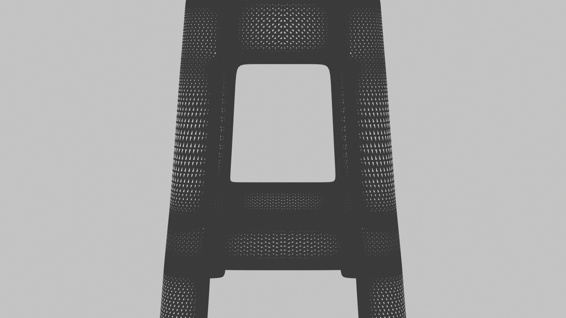 Stylish Plastic Stool 3D Model - Professional 3D Model Render 15