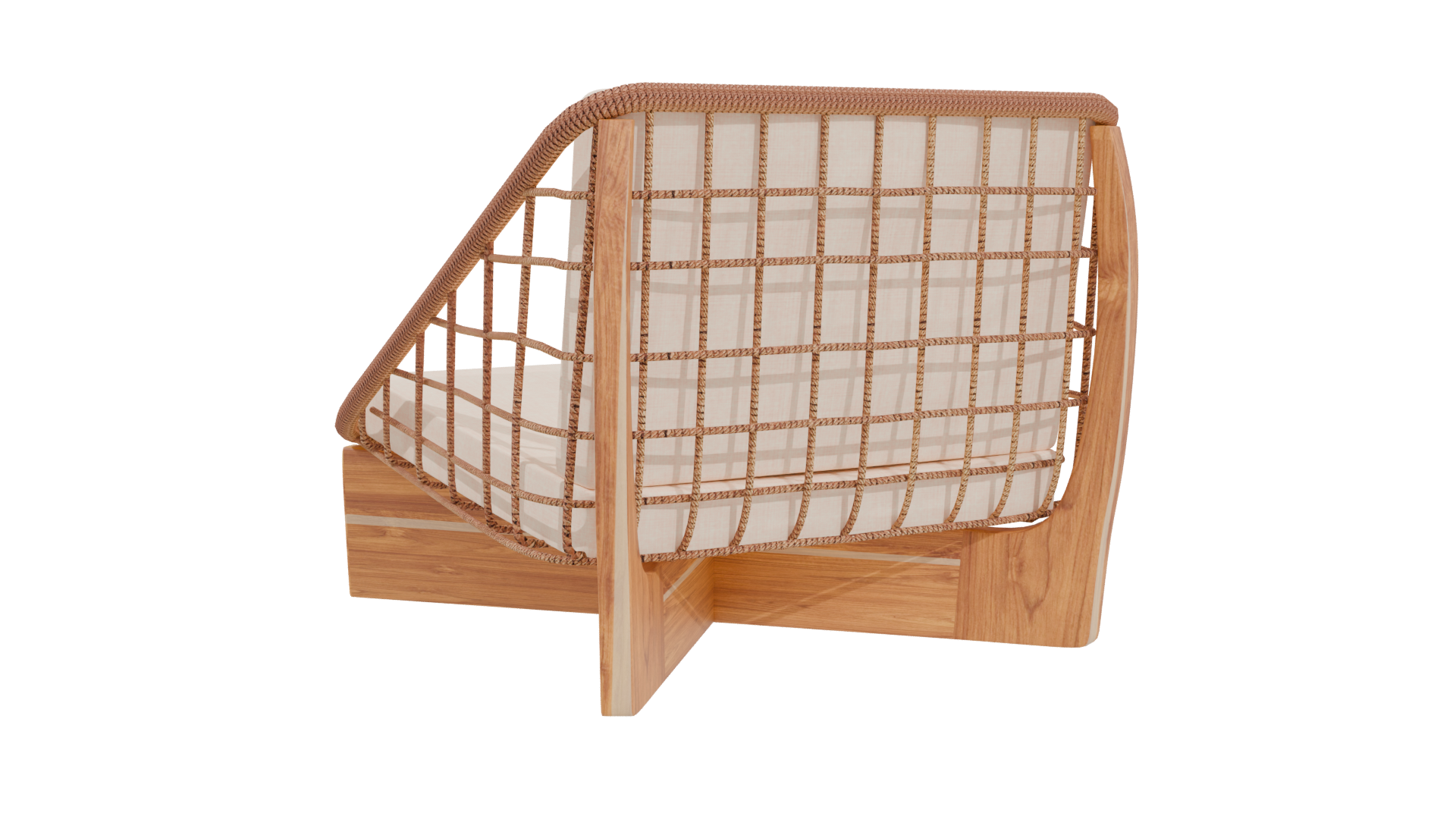 Stylish Minimalist Lounge Chair 3D - Professional 3D Model Render 4