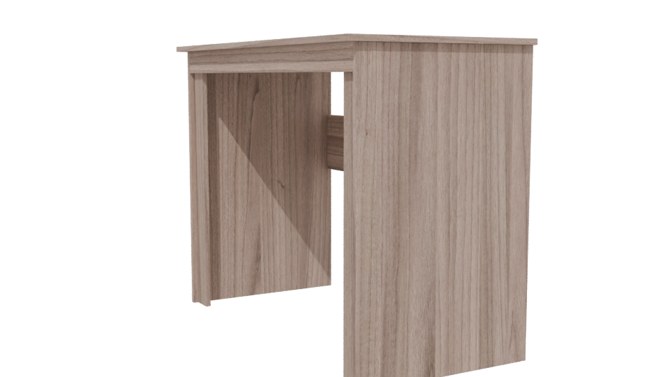 Stylish Minimalist Wooden Desk 3D - Professional 3D Model Render 13