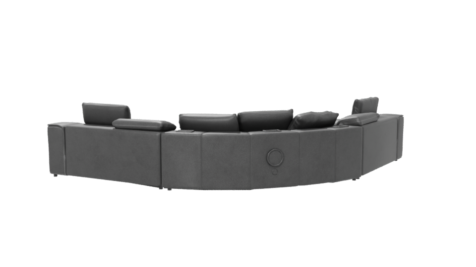 Modern L-Shaped Sofa 3D Model - Professional 3D Model Render 6