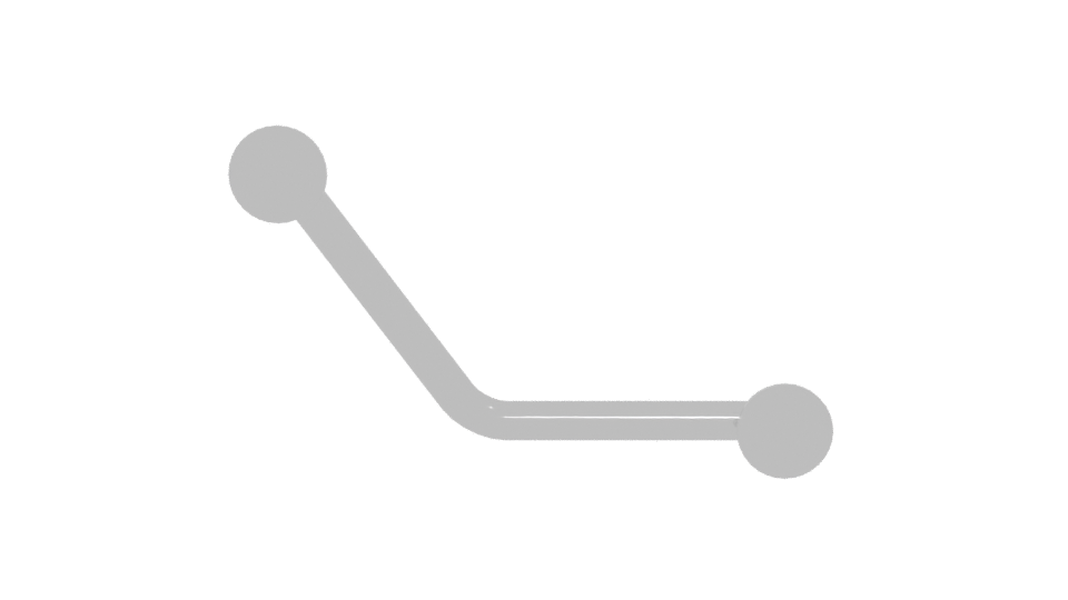 Stylish Bathroom Grab Bar 3D - Professional 3D Model Render 5