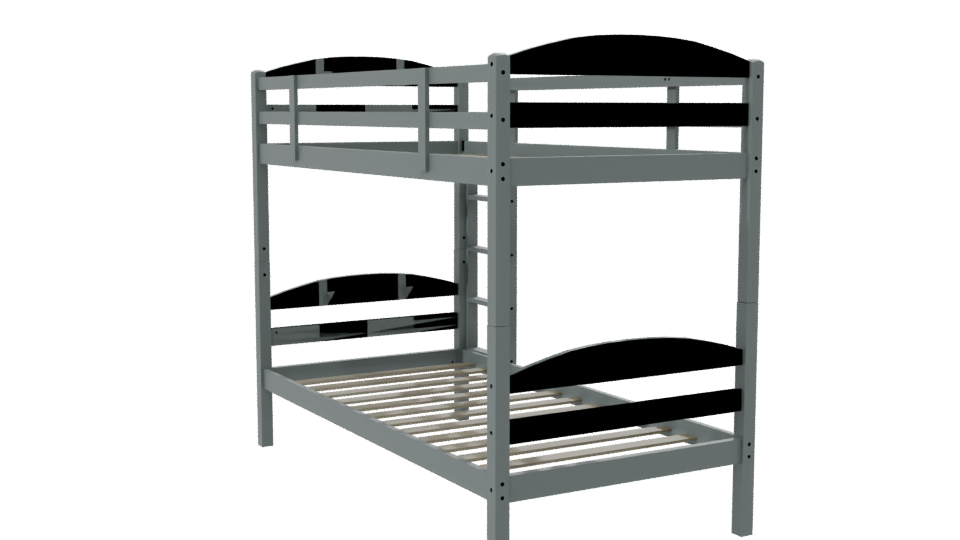 Stylish Bunk Bed 3D Model - Professional 3D Model Render 7