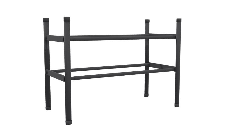 Industrial Metal Frame Table 3D - Professional 3D Model Render 4