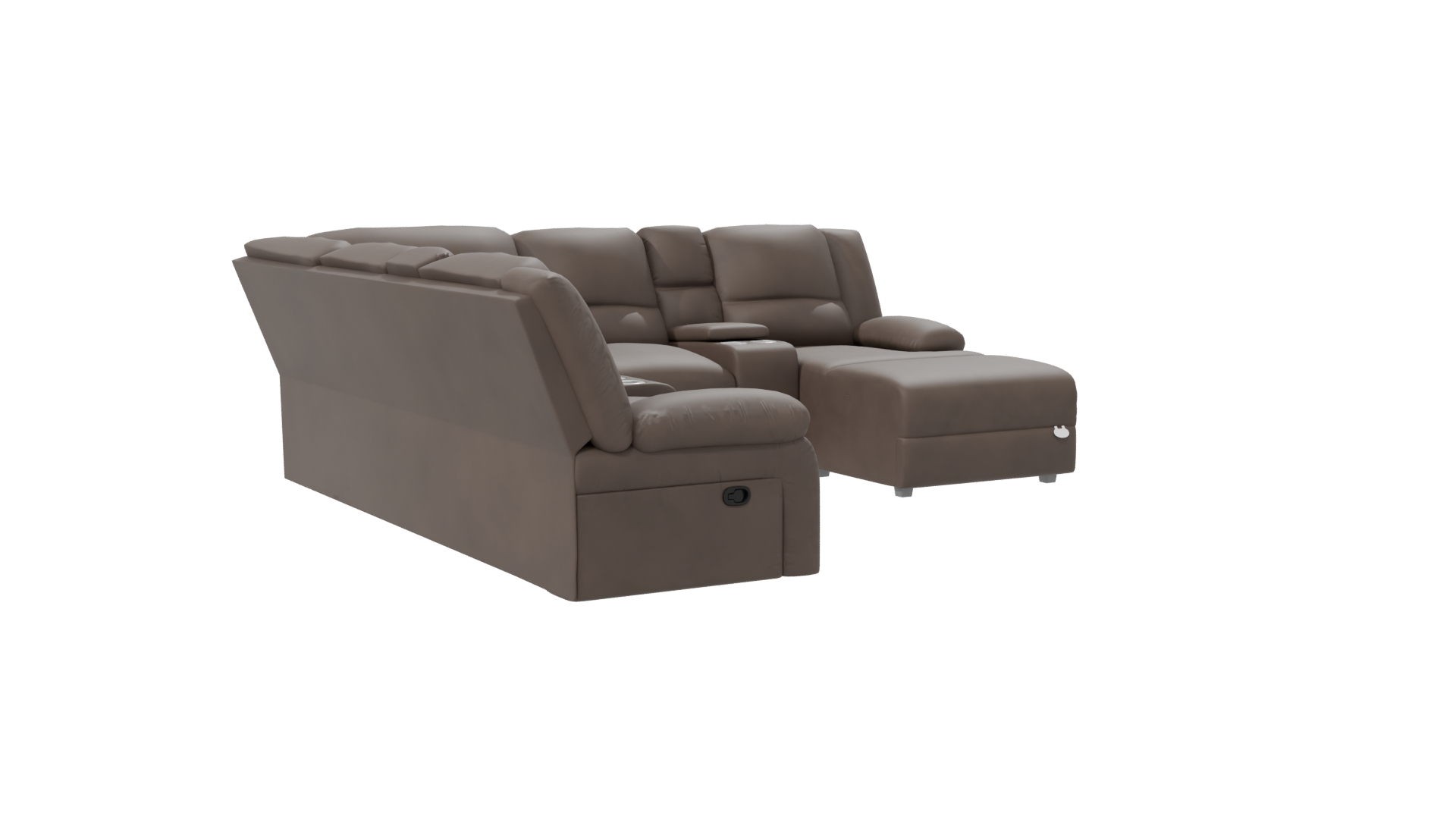 Reclining Sectional Sofa Model 3D - Professional 3D Model Render 7