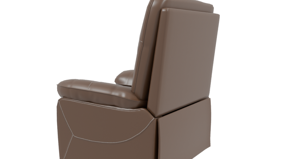 Stylish Recliner Chair Model - Professional 3D Model Render 3