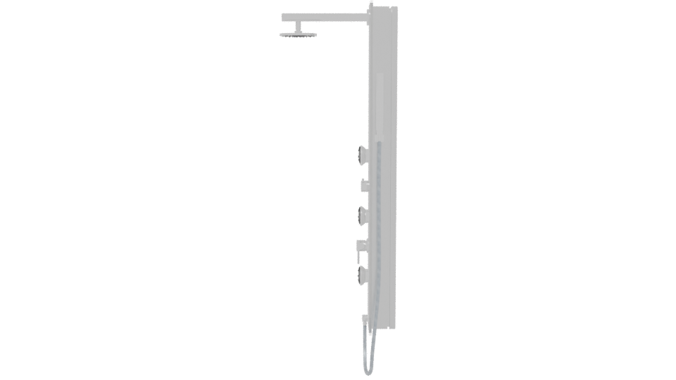 Sleek Shower Panel 3D Model - Professional 3D Model Render 2