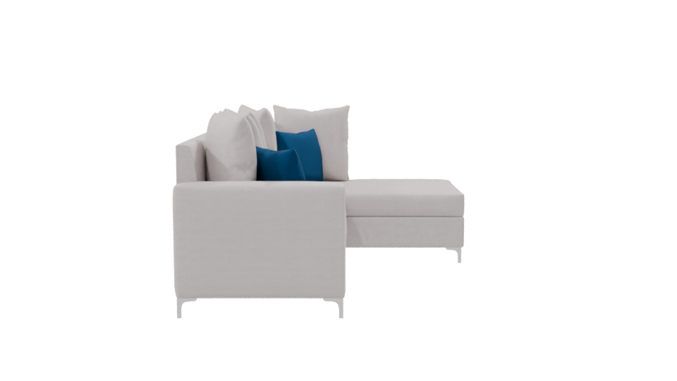 Contemporary L-Shaped Sofa Model - Professional 3D Model Render 8