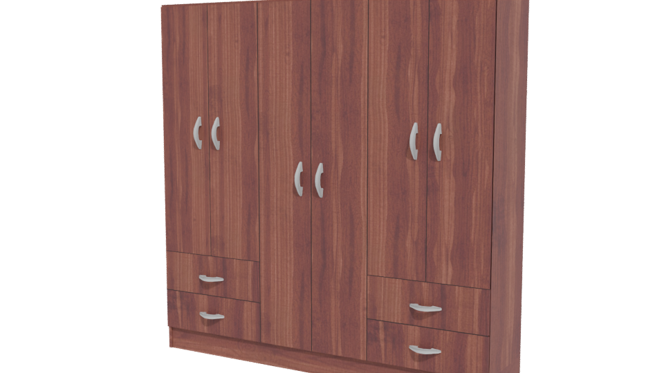 Stylish Wooden Storage Cabinet 3D Model - Professional 3D Model Render 12