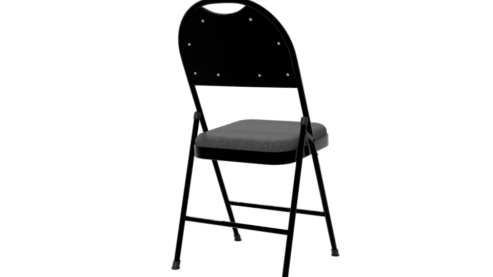 Stylish Modern Folding Chair Model - Professional 3D Model Render 6