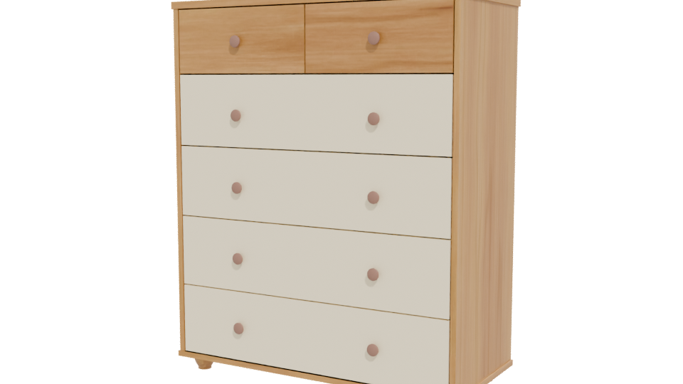 Modern Chest of Drawers 3D - Professional 3D Model Render 12