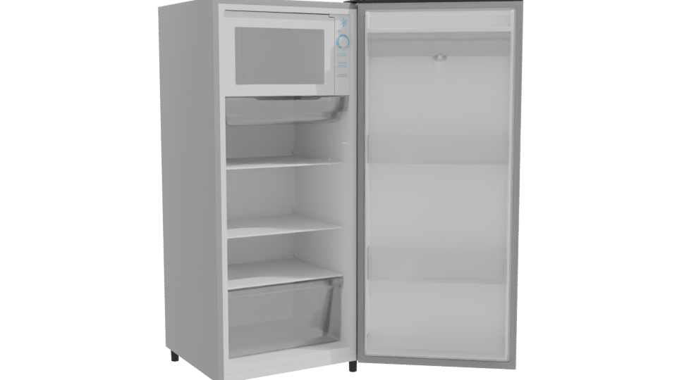 Stylish Household Refrigerator Model - Professional 3D Model Render 10