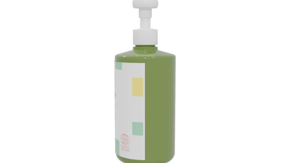 Stylish Green Pump Bottle 3D - Professional 3D Model Render 5