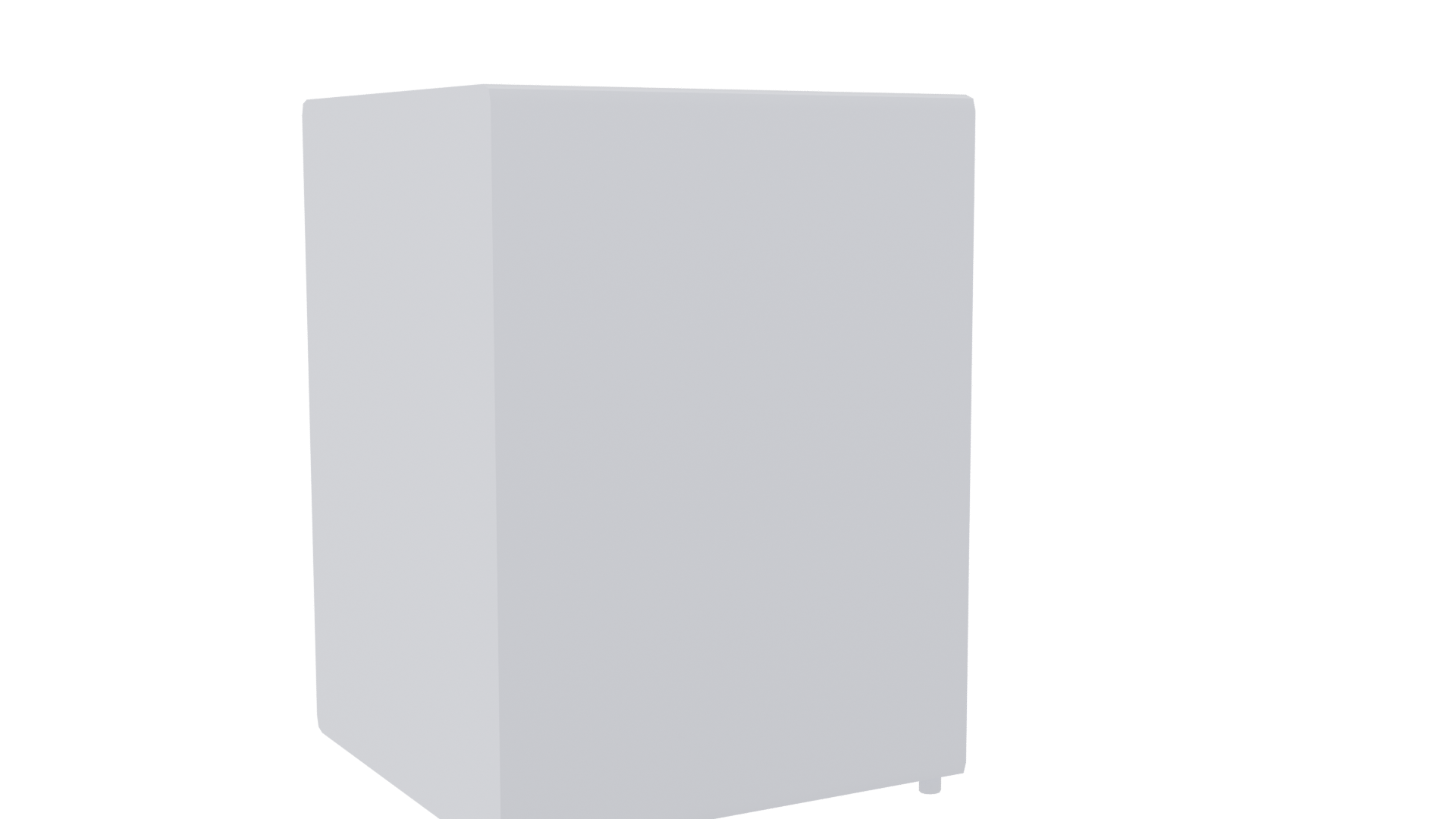 Compact White Refrigerator 3D Model - Professional 3D Model Render 7