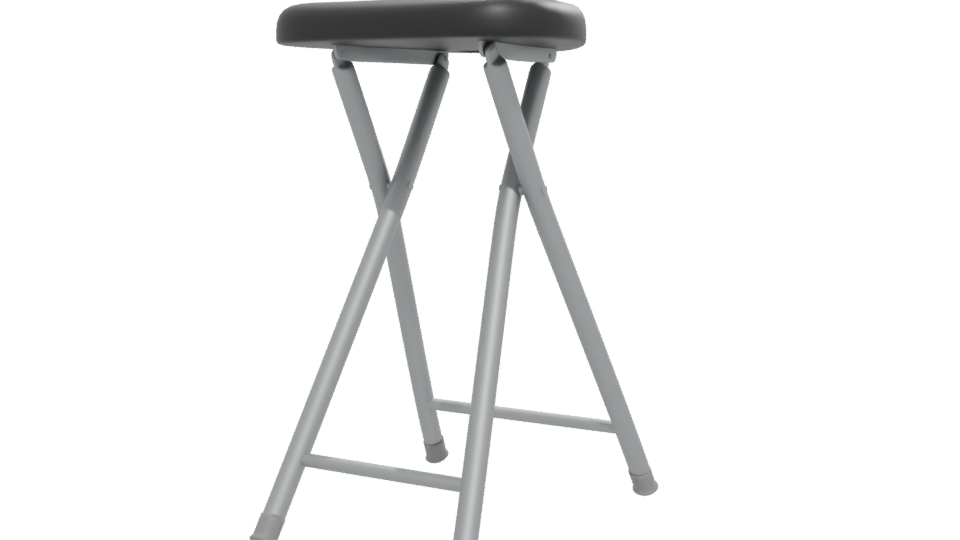 Stylish Minimalist Bar Stool 3D Model - Professional 3D Model Render 12