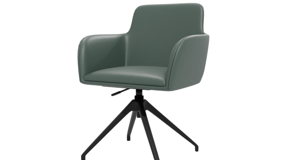 Stylish Modern Swivel Armchair 3D Model - Professional 3D Model Render 12