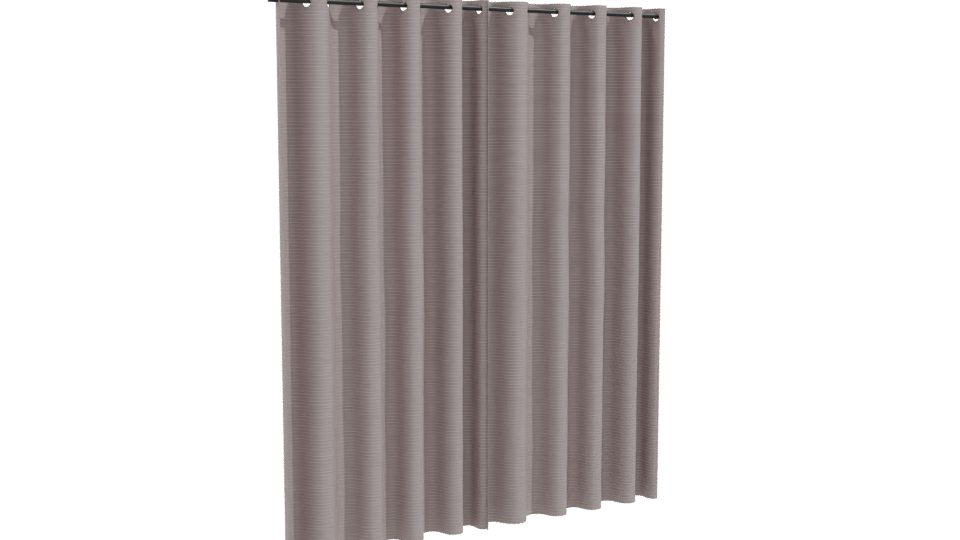 Elegant Fabric Curtain 3D Model - Professional 3D Model Render 10