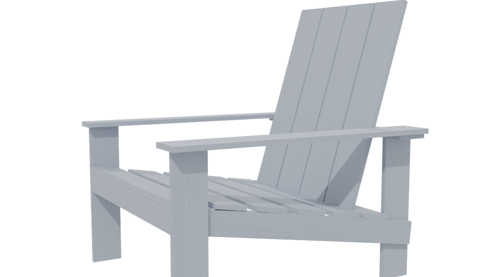 Stylish Outdoor Lounge Chair 3D - Professional 3D Model Render 13