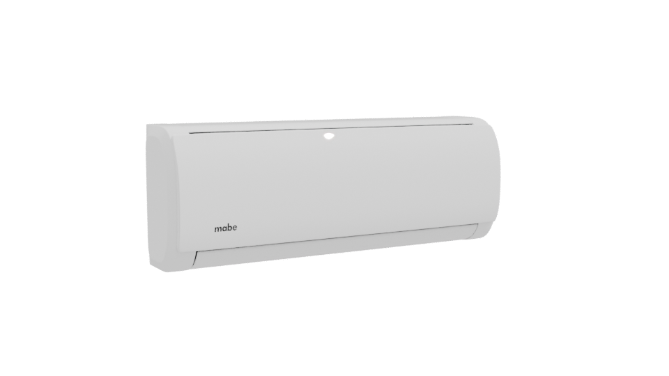 Sleek Wall-Mounted Air Conditioner 3D - Professional 3D Model Render 10